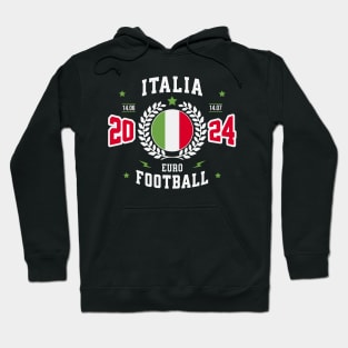 Italia Football Supporter 2024 Hoodie